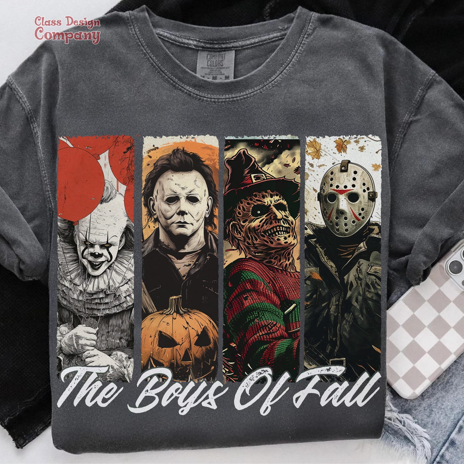 Boys of Fall Horror Shirt tshirt, Halloween tshirt, Scary Movie Characters