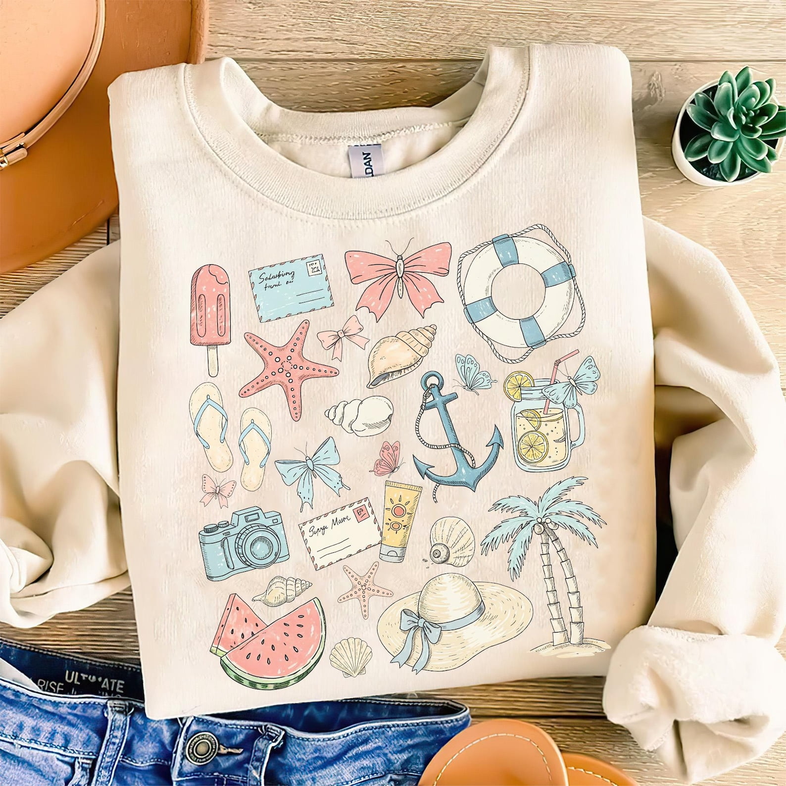 Coastal Coquette Tshirt, Summer Vibes Tshirt, Beach Tshirt, Seashell Tshirt, Vintage Summer Tshirt, Retro Summer Tshirt, Vacation Tshirt, Girls Trip Tshirt