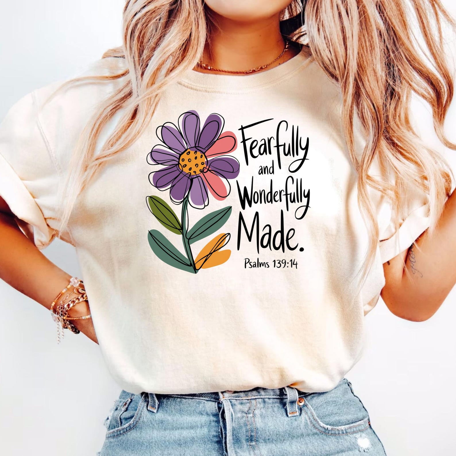 Fearfully and Wonderfully Made Shirt, Baptism Kids TShirt, Bible Verse Shirt, Christian Kids Sweatshirt, Christian Scripture Shirt