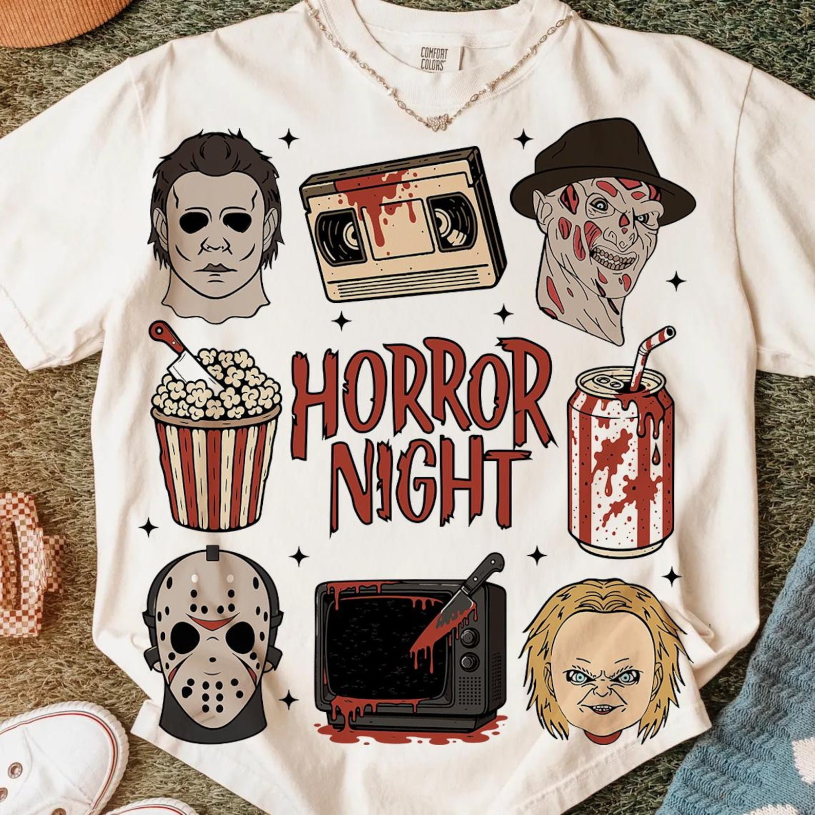 Funny Halloween Shirt, Characters Shirt, Retro Halloween Shirt, Horror Killers Shirt, Scary Movies Shirt, Halloween Horror Shirt