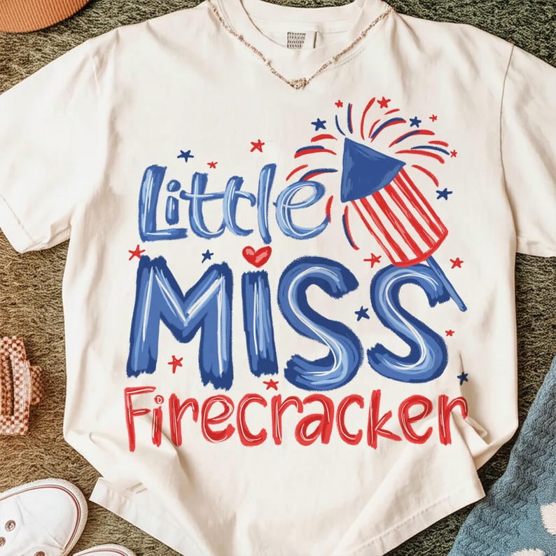 Little Miss Firecracker Shirt, 4th July Png Kids Shirt, Little Mister Firecracker Shirt, American Girl Boy Shirt, Kid Shirt Shirt, American Girl