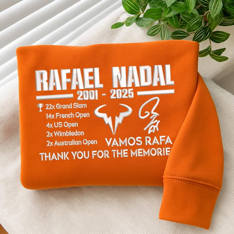 Merci Rafa Embroidered Shirt, Trending Sport shirt, Tennis Player Tee, Gift For Fan, NOT SWEATSHIRT