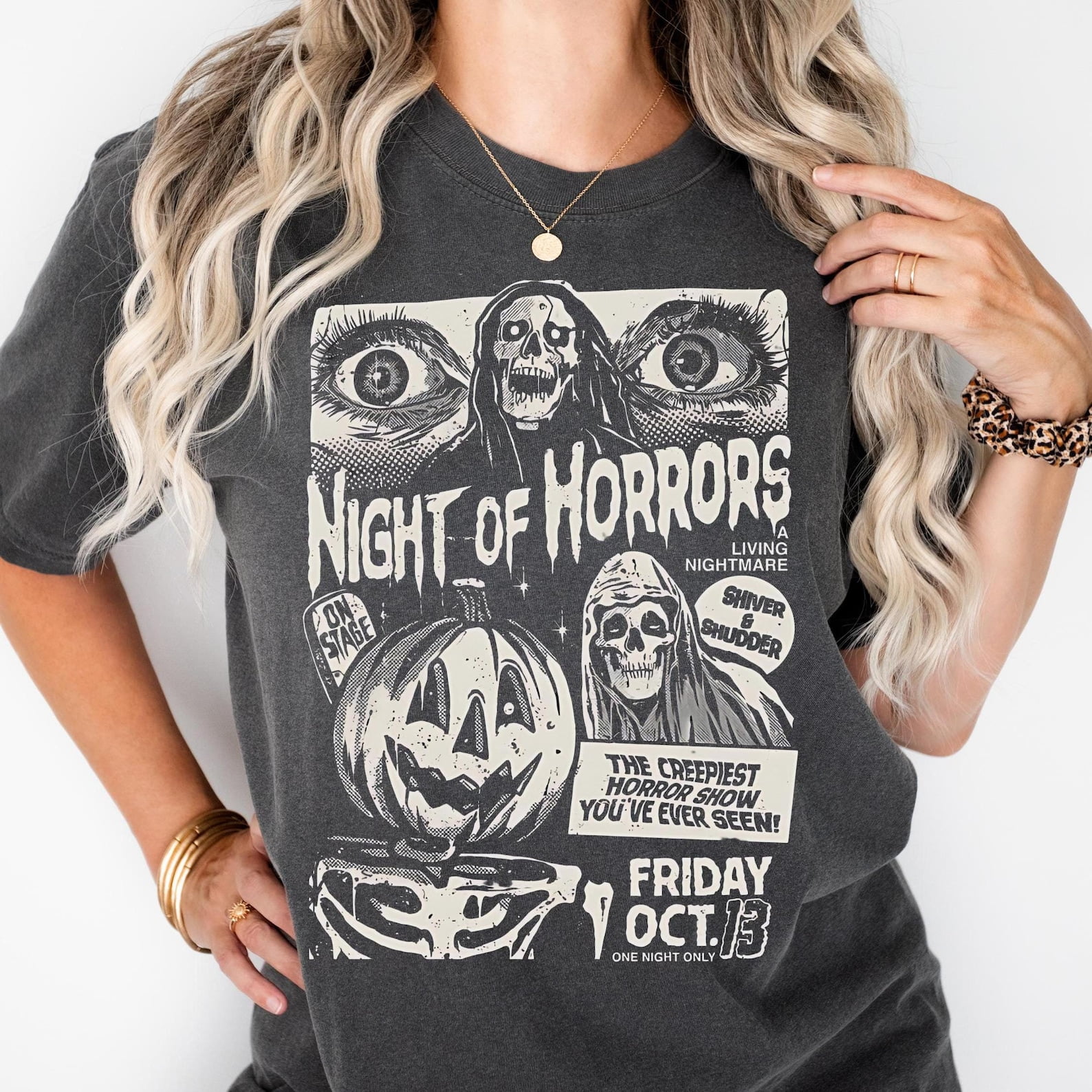 Night of Horrors TShirt, Halloween Shirt, Horror TShirt, Horror Night TShirt, Trendy Halloween, Halloween TShirt