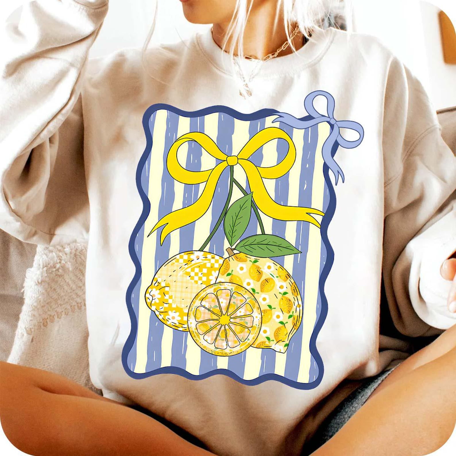 Retro Fancy Lemon Coquette Bow tshirt, Mama Lemon Everyday tshirt, Preppy tshirt, Little girl tshirt, Trendy Lemon tshirt,Summer tshirt
