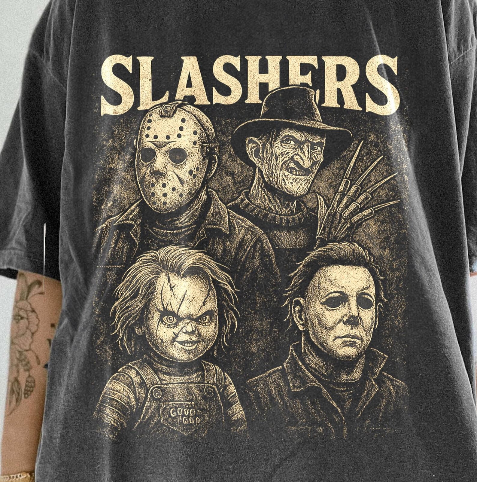 Slashers Shirt, Retro Halloween Shirt, Horror Movie Shirt, Horror Halloween Shirt, Scary Movie Shirt, Horror Shirt, Halloween Graphic Trendy Shirt