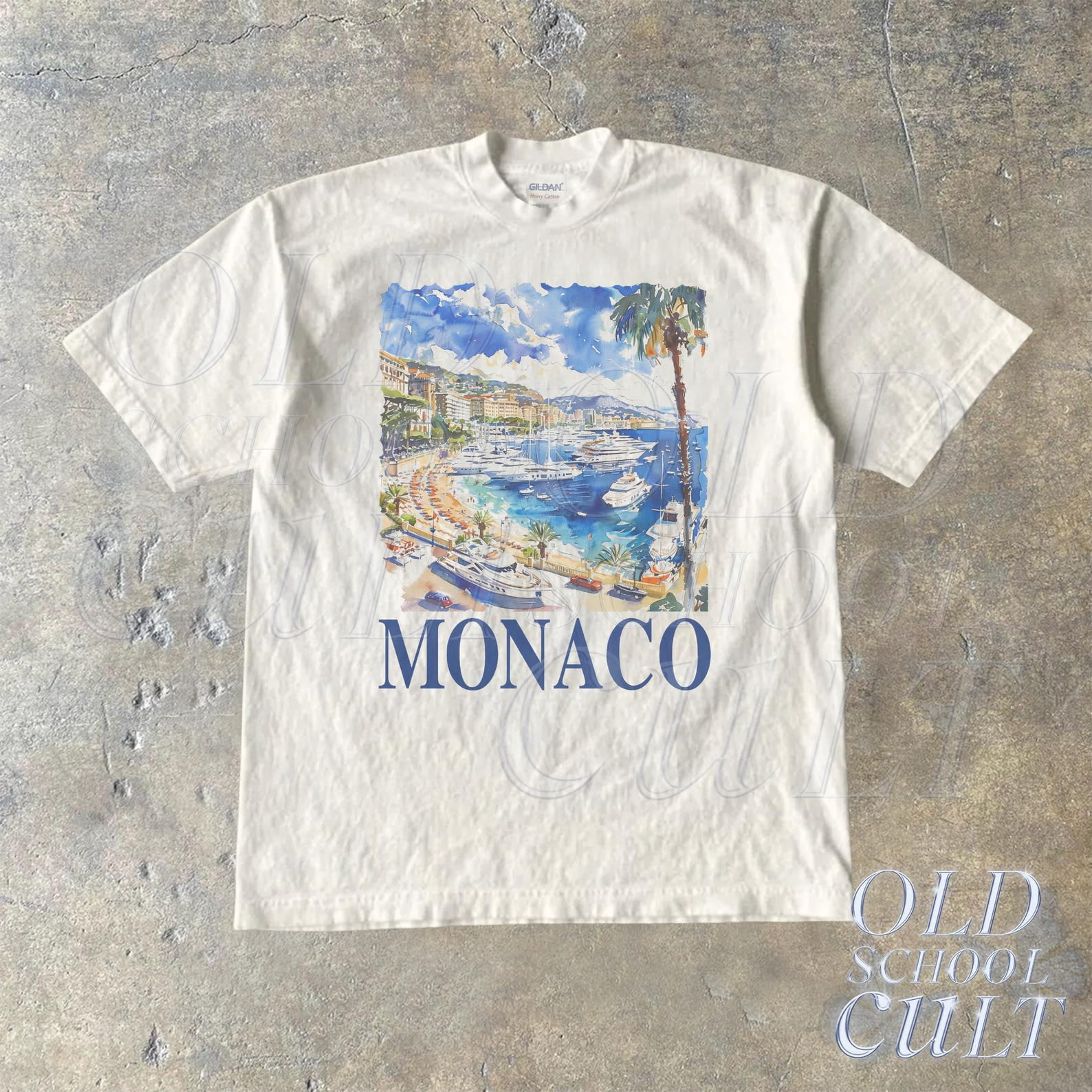 Vintage Monaco Italy Graphic T Shirt, Unisex Retro Summer Shirt, Nostalgia Monaco Tee, Vintage Style Cotton Tee, Sail Shirts