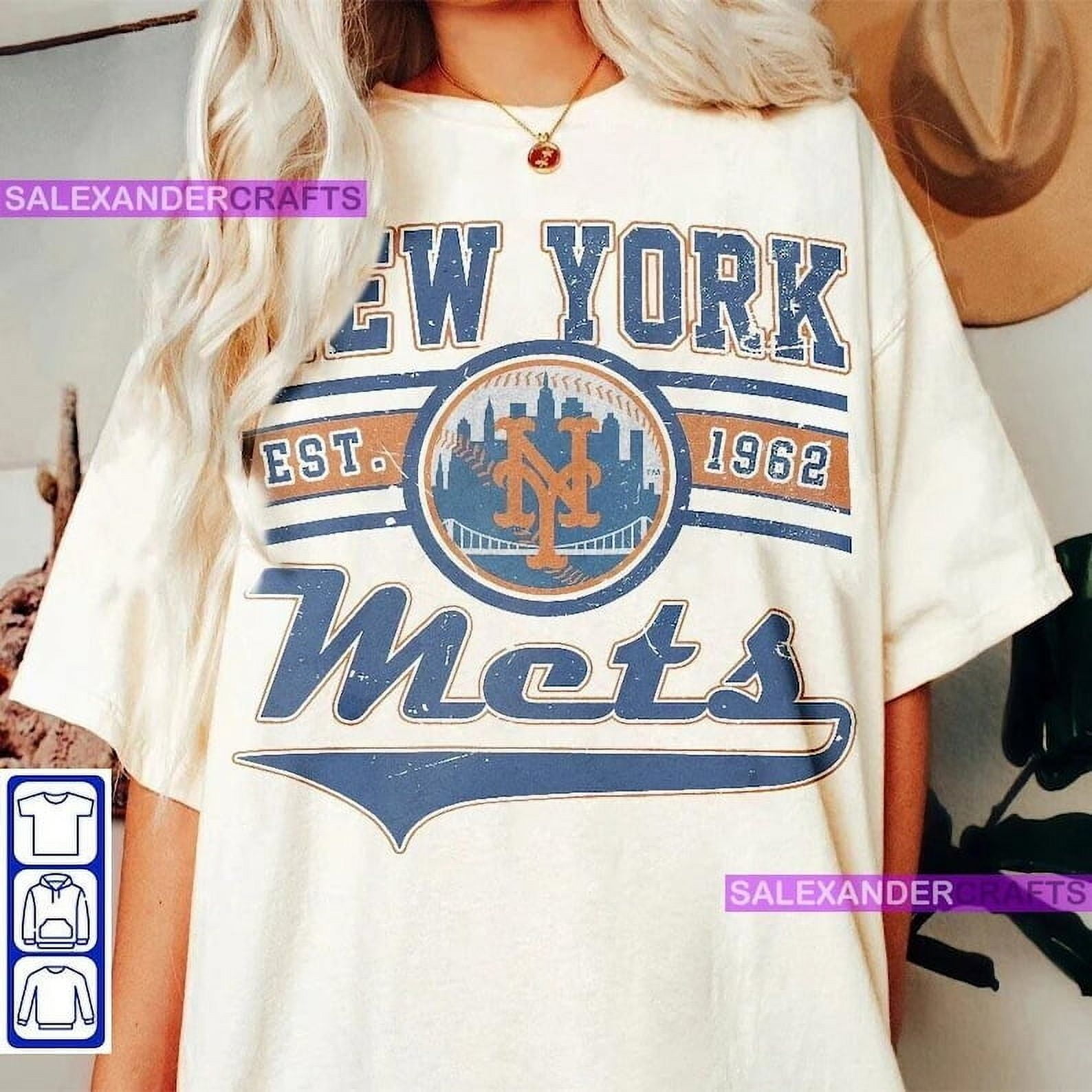 Vintage New York Mets T-shirt, New York Baseball T-shirt, New York EST 1962 T-shirt, Vintage Baseball Fan T-shirt